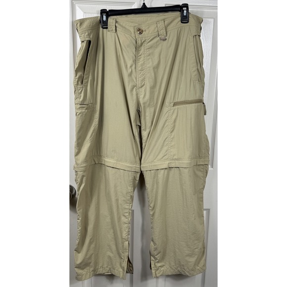 ExOfficio Convertible Pants Hiking Travel Insect Shield Zip Off Mens Gorpcore 38 - Picture 1 of 12